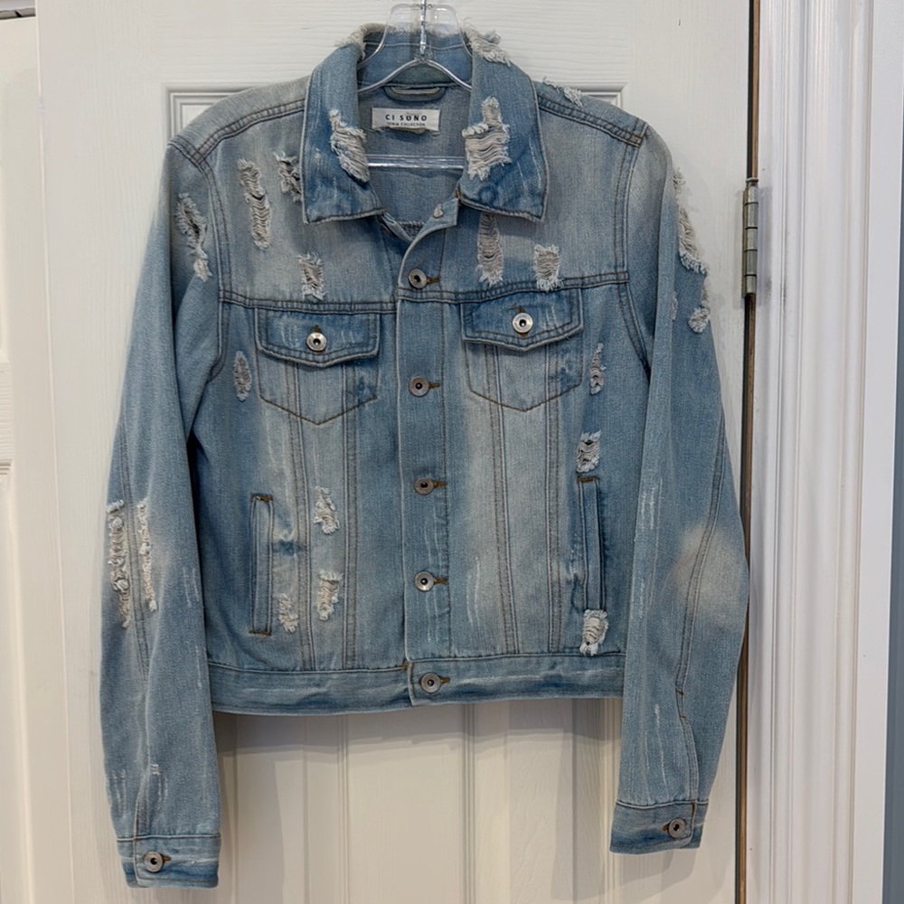 Ci Sono Light Blue Denim Jacket Medium